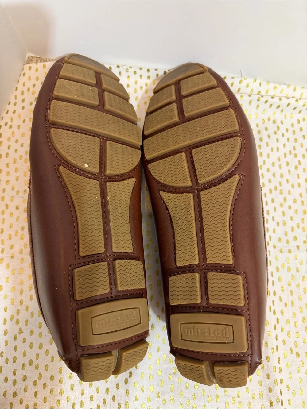 Kenneth Cole Men's Textured Brown Slip-On Loafers